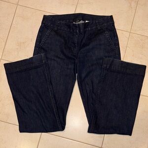 Jcrew dark rinse blue trouser Jeans